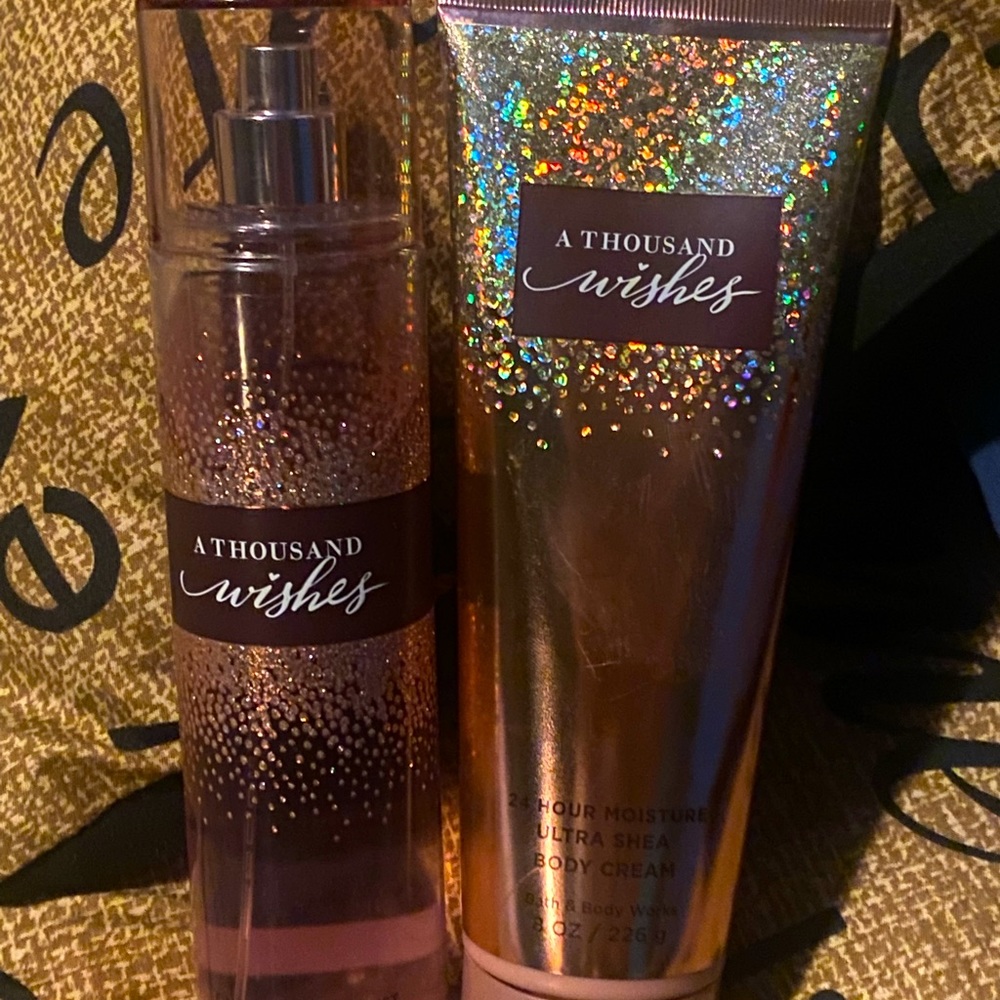 Bath and body works “A thousand island” lotion and body spray set